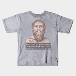 Plato Portrait and Quote Kids T-Shirt